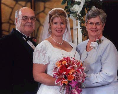 Donna with her dad and stepmom